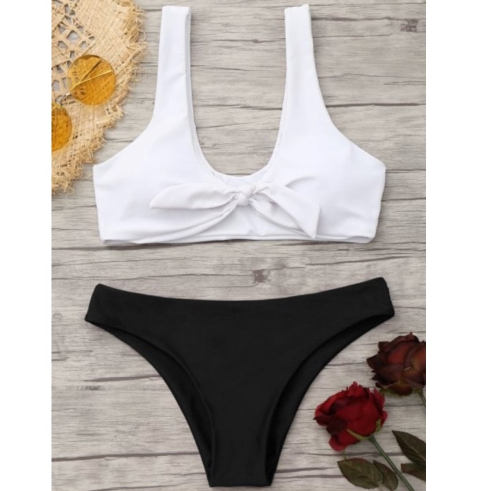 Knotted Bralette Bikini (NWOT)